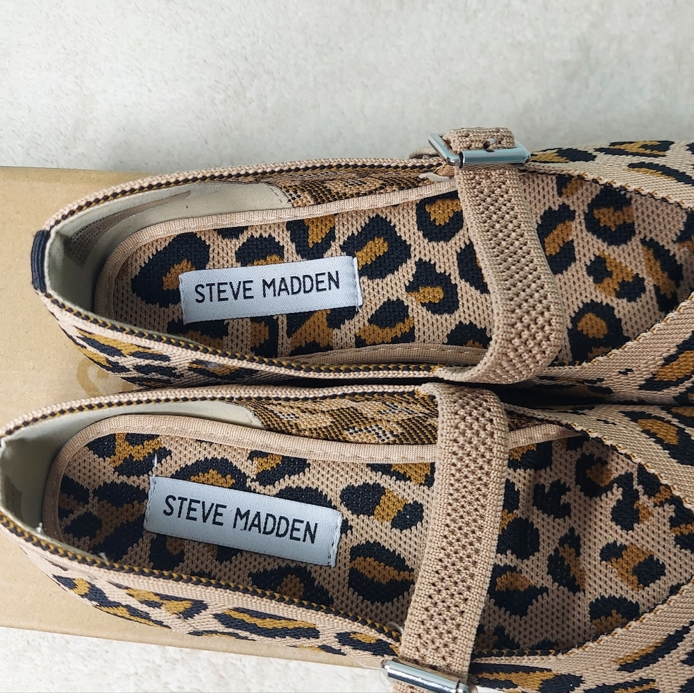 Steve Madden Richmond Leopard Print Mary Jane Women's Ballet Flats Size 6.5 NWT - Picture 9 of 12